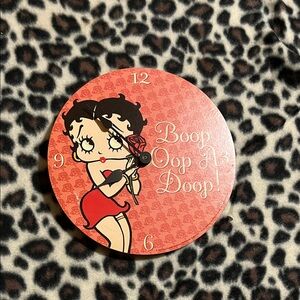 Betty Boop Red Wall Clock